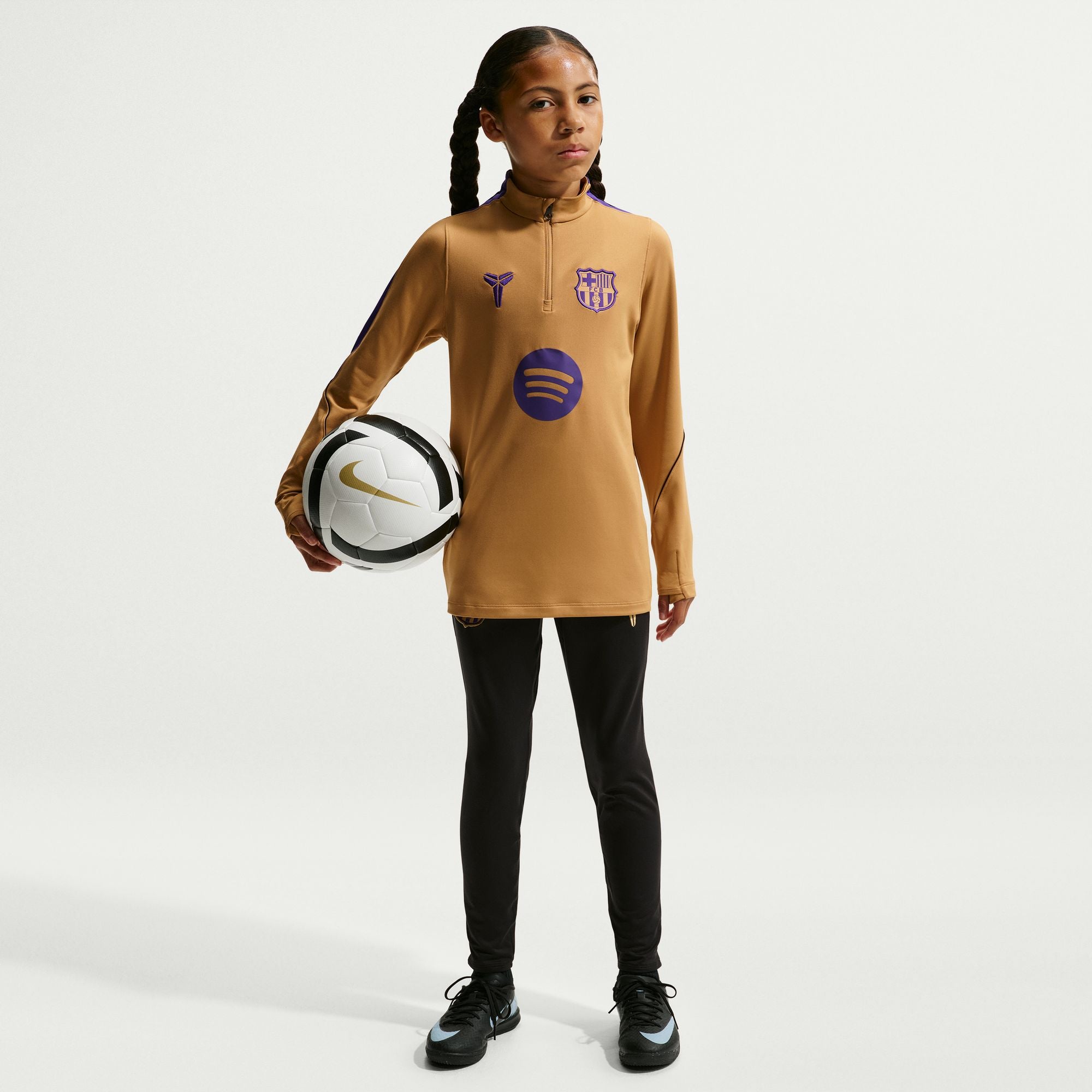 FC Barcelona Strike Away Big Kids' Kobe Dri-FIT Soccer Knit Drill Top