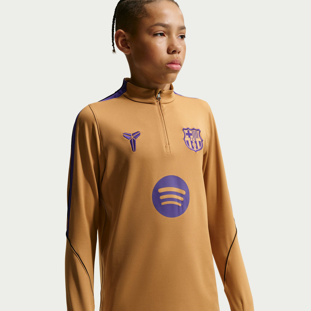 FC Barcelona Strike Away Big Kids' Kobe Dri-FIT Soccer Knit Drill Top