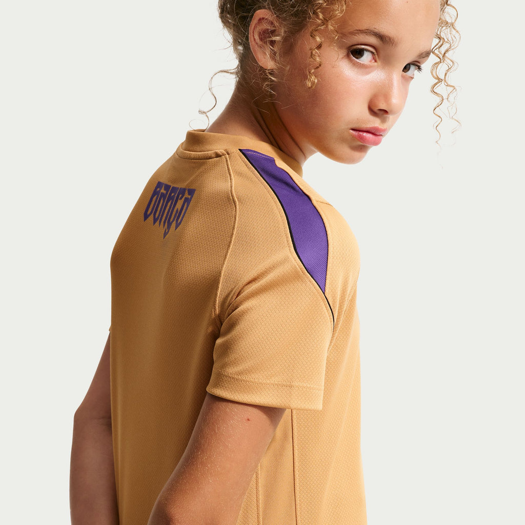 FC Barcelona Strike Away Big Kids' Kobe Dri-FIT Soccer Short-Sleeve Top