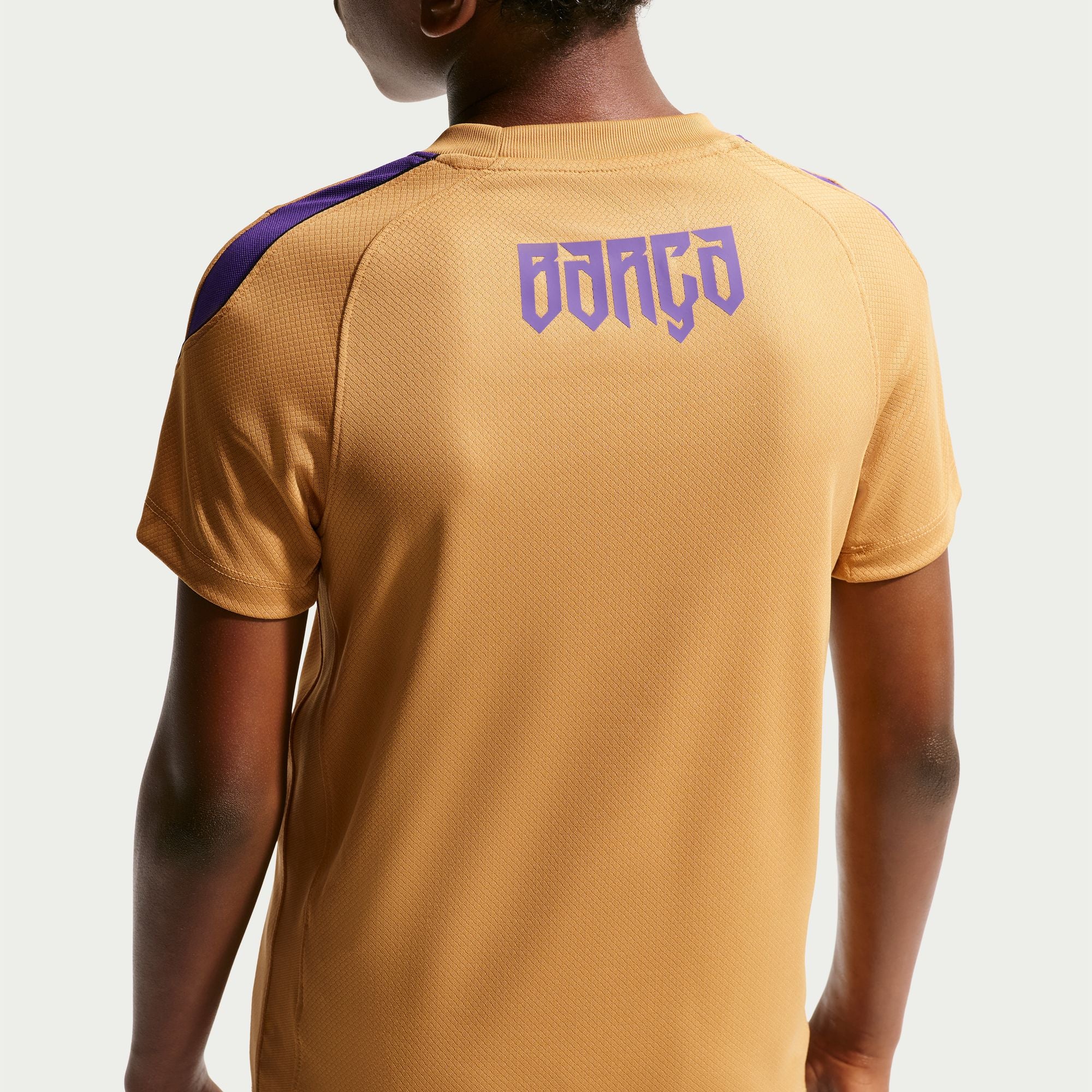 FC Barcelona Strike Away Big Kids' Kobe Dri-FIT Soccer Short-Sleeve Top