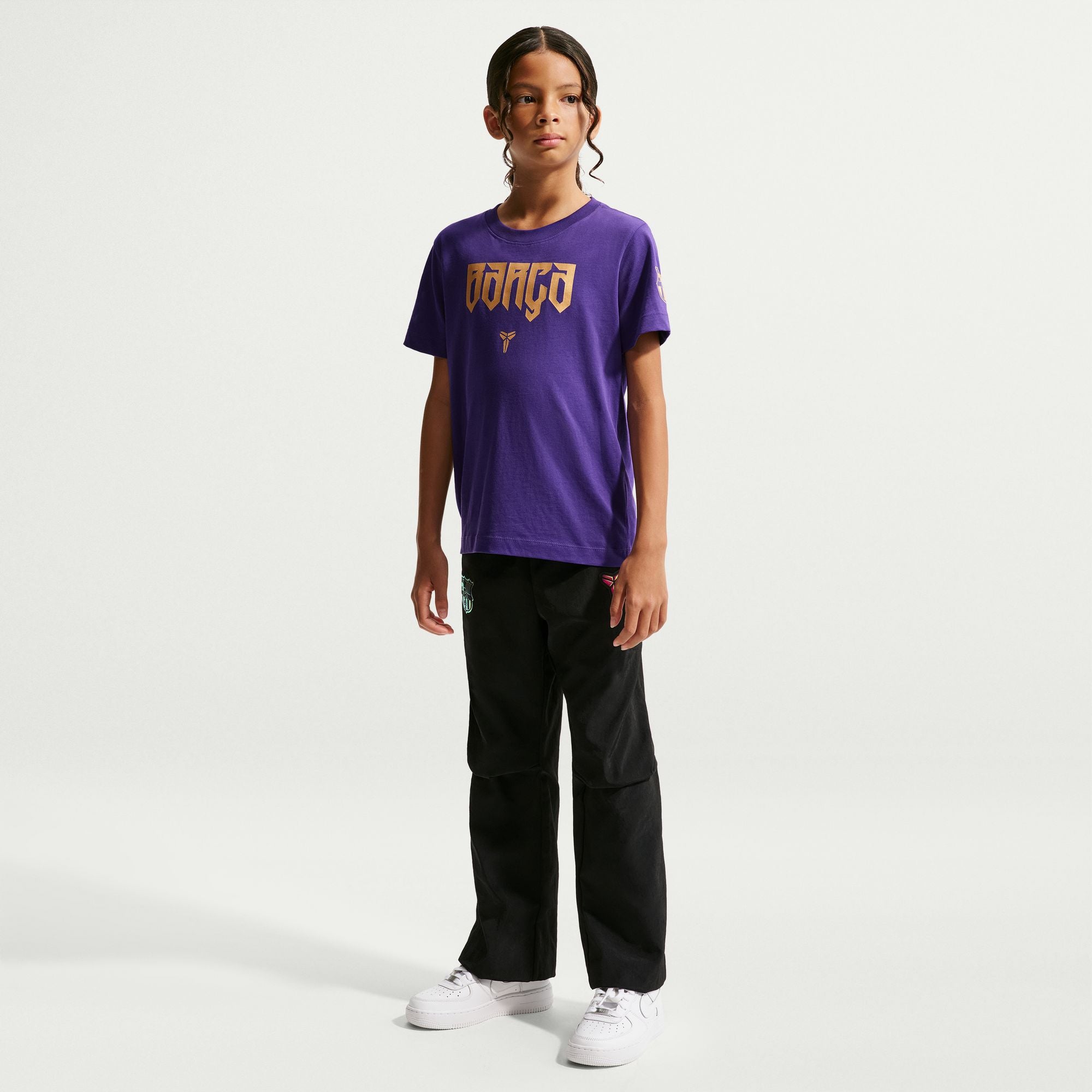 FC Barcelona Away Older Kids' Kobe Football T-Shirt