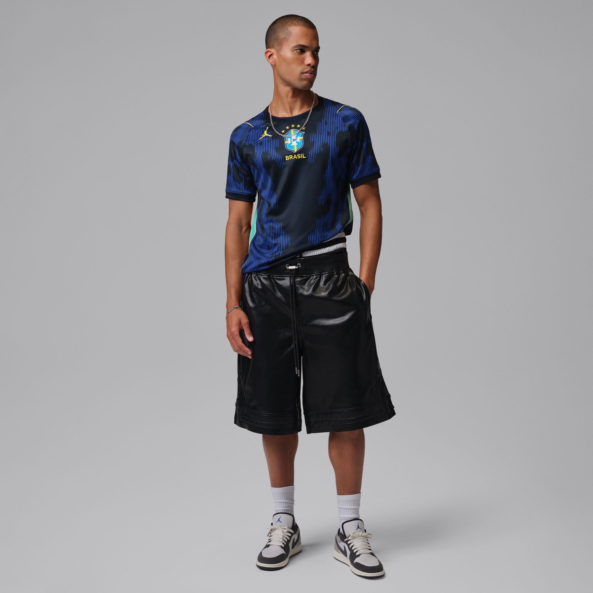 Brazil 2026 Stadium Away Men's Jordan Dri-FIT Soccer Replica Jersey