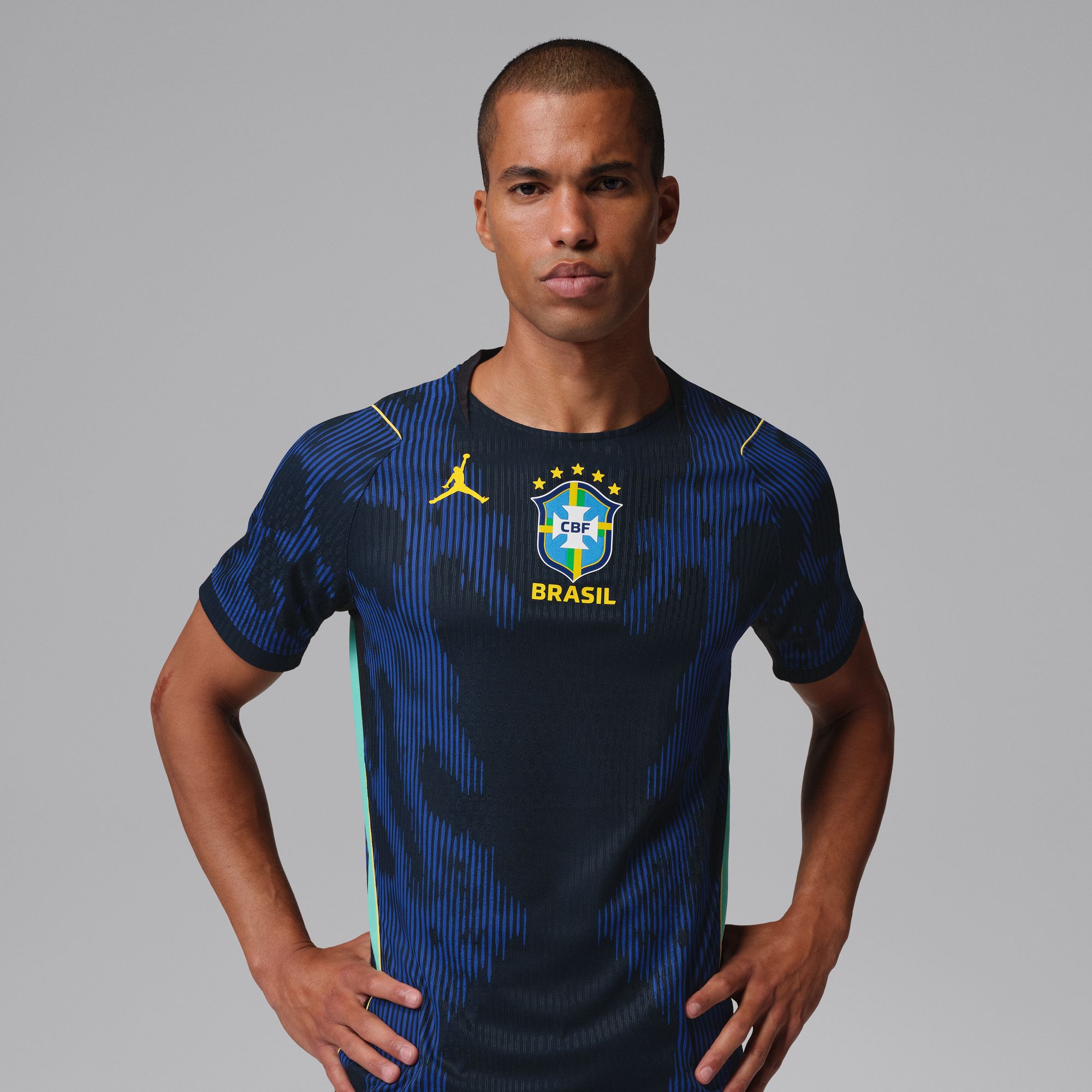 Brazil 2026 Match Away Men's Jordan Aero-FIT Soccer Authentic Jersey