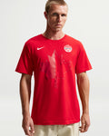 Canada Nike Fanwear Collection Men's Football Cotton Short-Sleeve T-Shirt