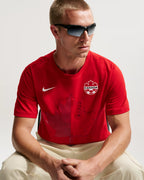 Canada Nike Fanwear Collection Men's Football Cotton Short-Sleeve T-Shirt