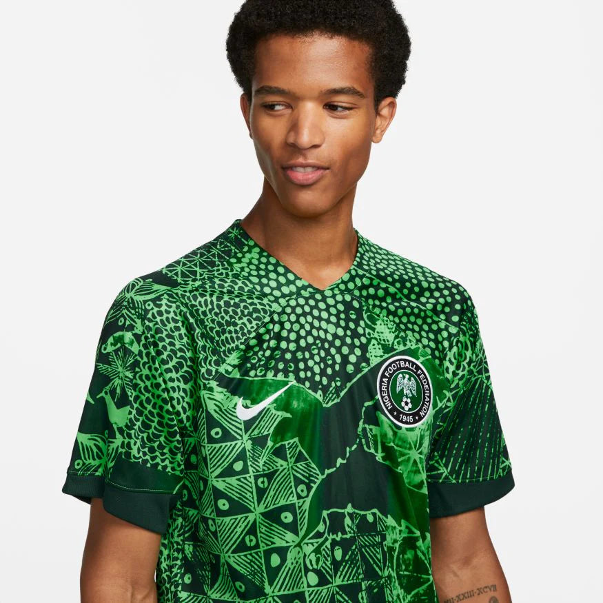 Nigeria 2022 Stadium Home Men's Nike Dri-FIT Soccer Replica Jersey