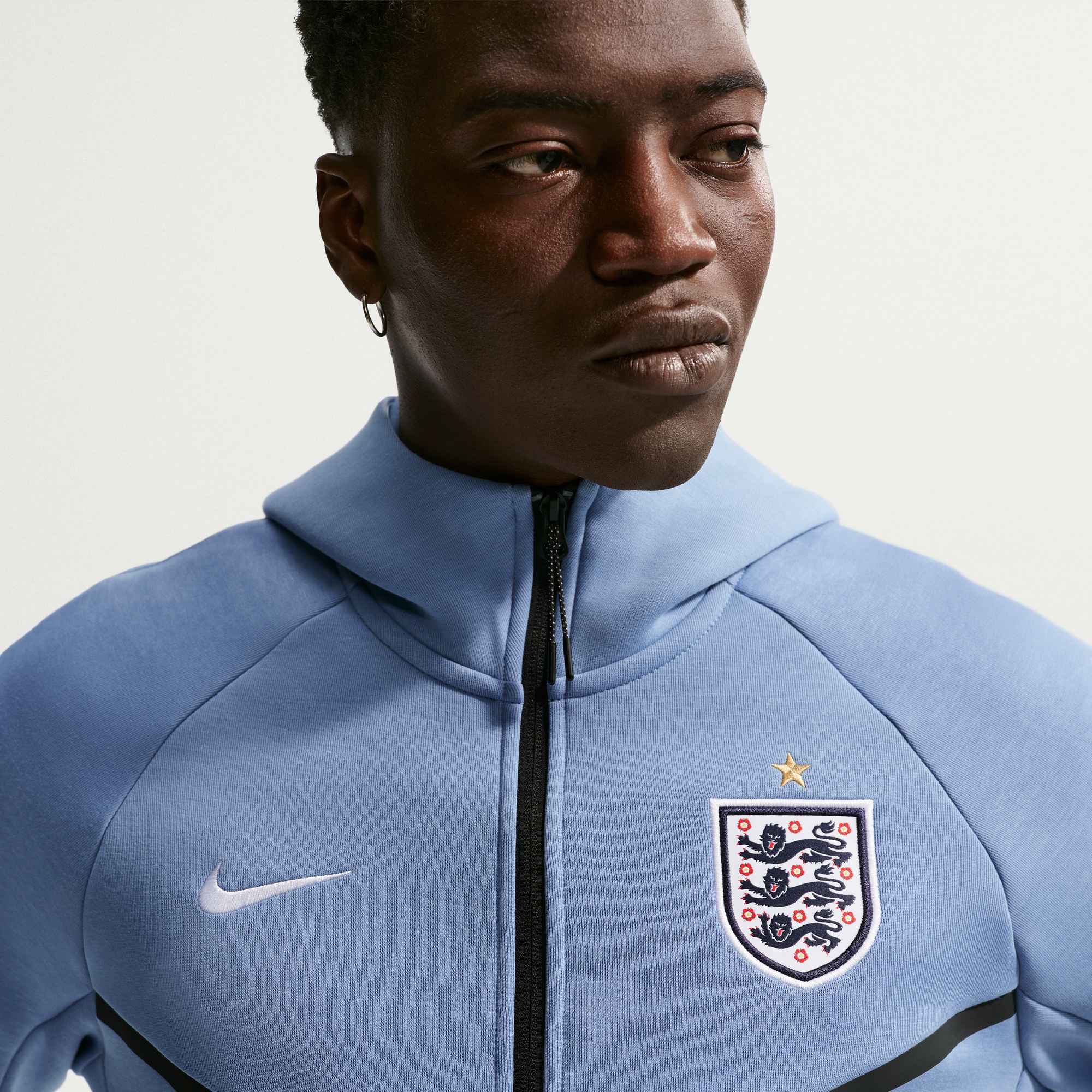 England Tech Fleece Windrunner Men's Nike Soccer Full-Zip Hoodie