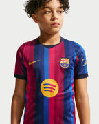 FC Barcelona 2026/27 Stadium Home Big Kids' Nike Dri-FIT Soccer Replica Jersey