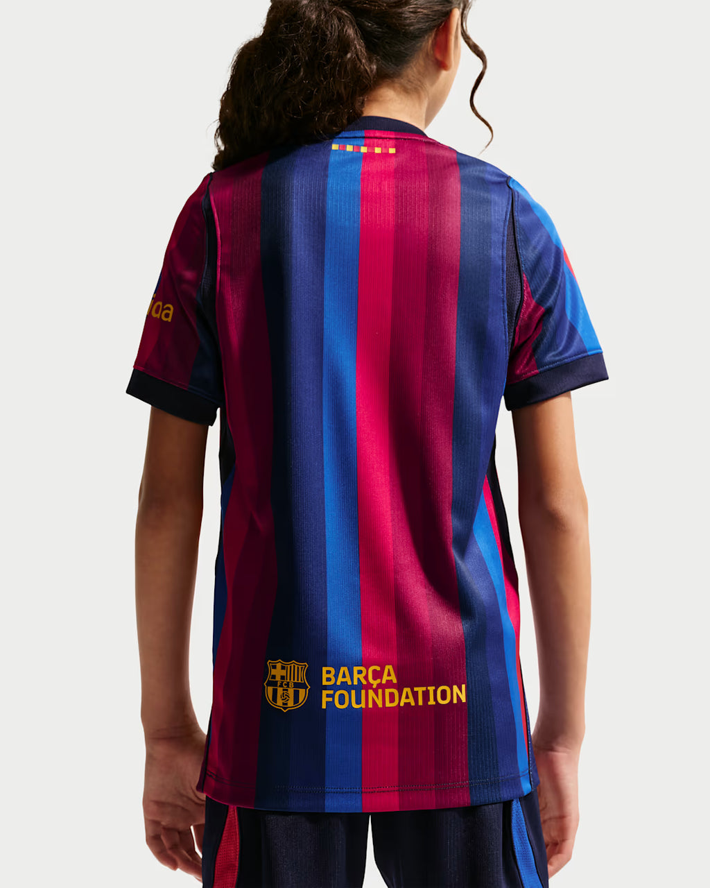 FC Barcelona 2026/27 Stadium Home Big Kids' Nike Dri-FIT Soccer Replica Jersey
