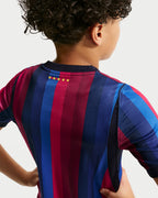 FC Barcelona 2026/27 Stadium Home Big Kids' Nike Dri-FIT Soccer Replica Jersey