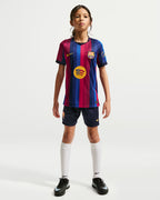 FC Barcelona 2026/27 Stadium Home Big Kids' Nike Dri-FIT Soccer Replica Jersey