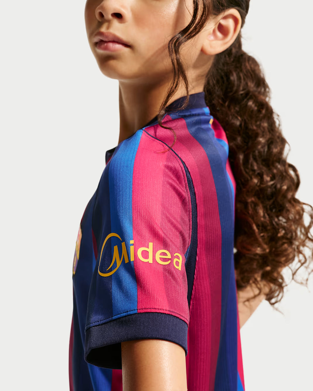FC Barcelona 2026/27 Stadium Home Big Kids' Nike Dri-FIT Soccer Replica Jersey