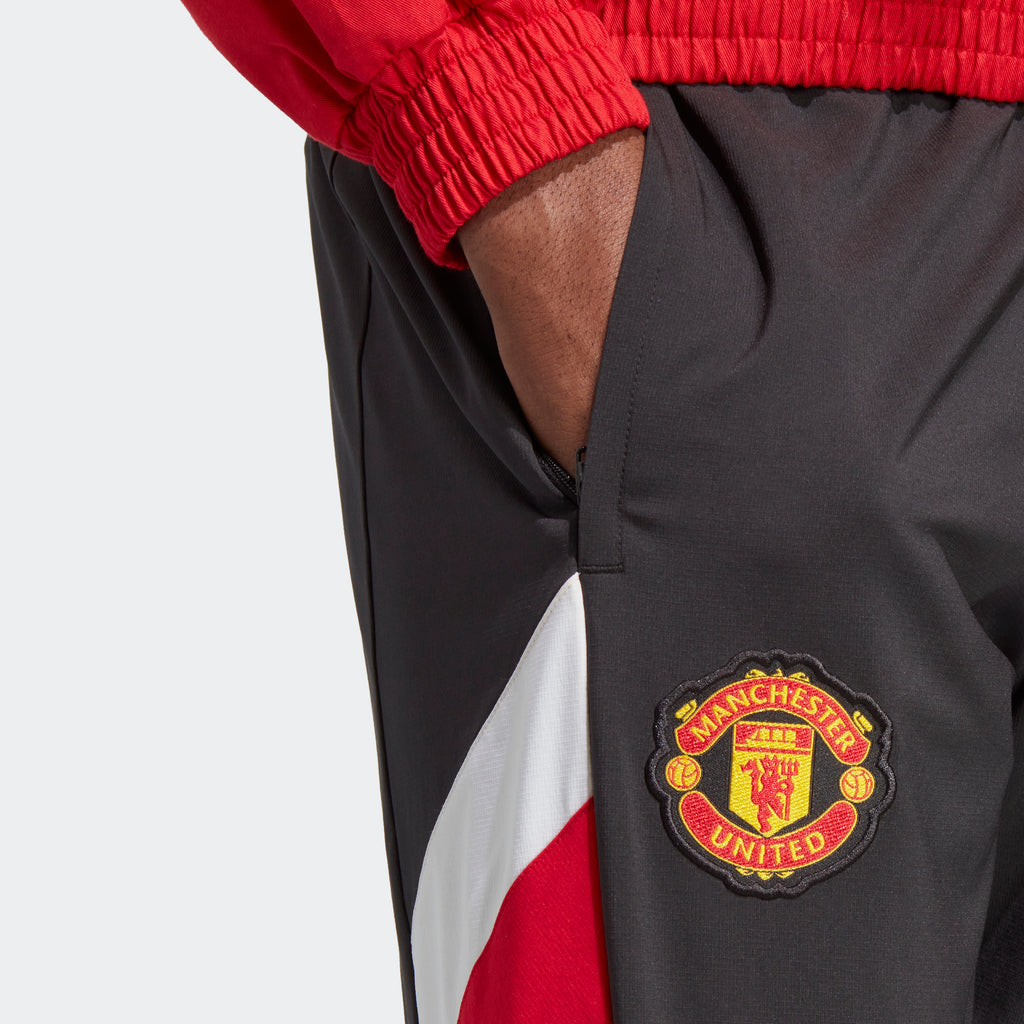 adidas Manchester United Icon Woven Tracksuit Bottoms