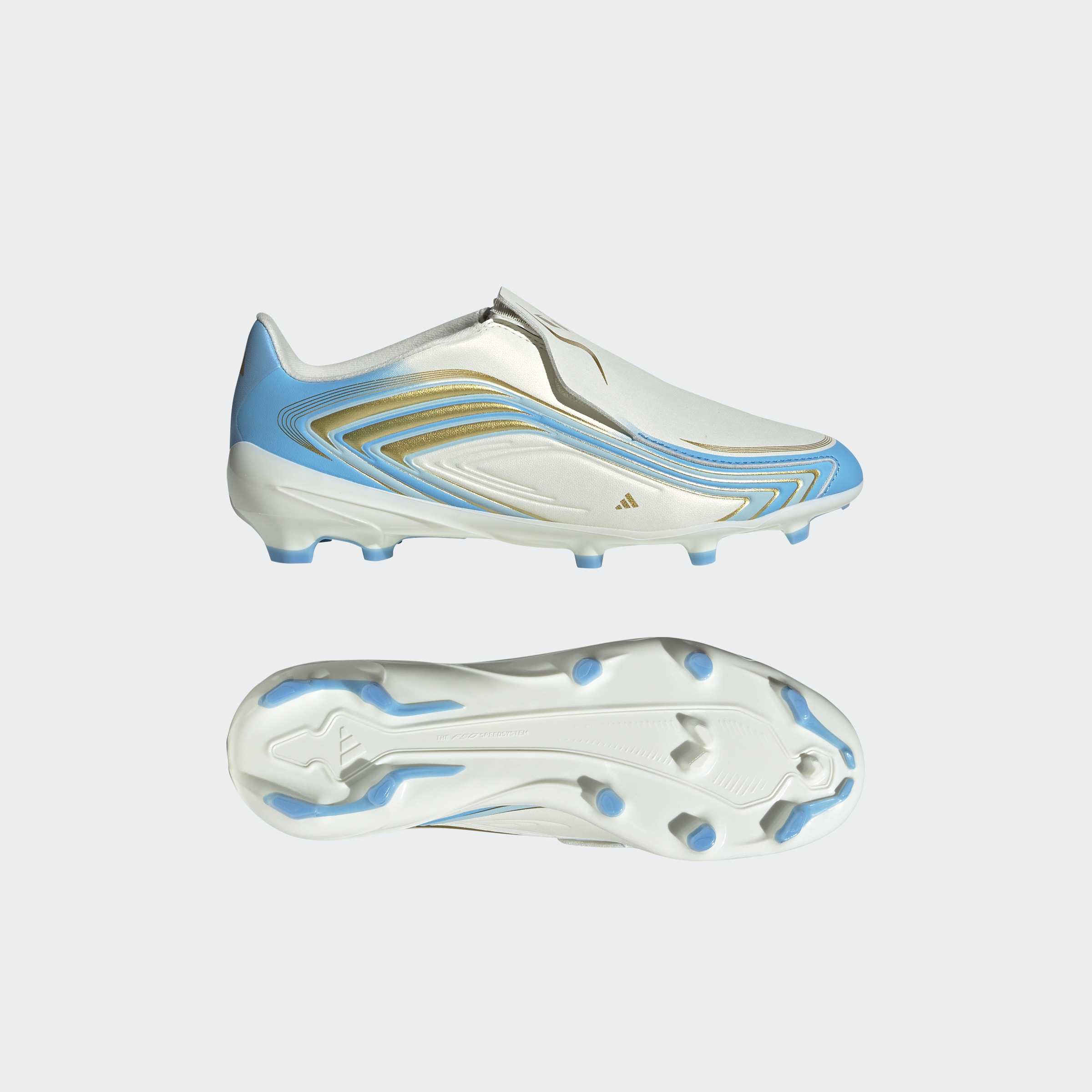 adidas F50 MESSI LEAGUE Laceless Firm Ground Football Boots Kids