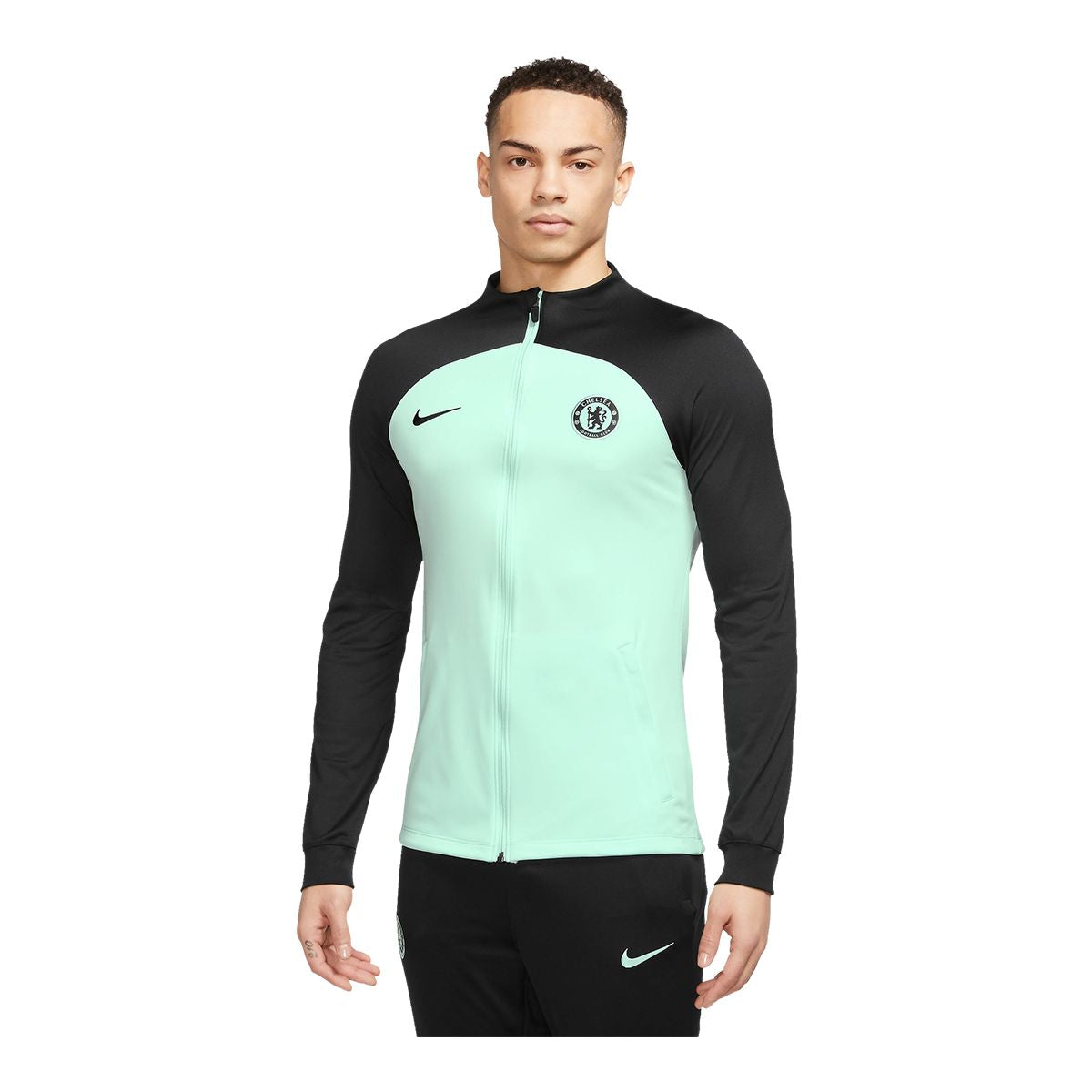 Chelsea FC Strike Men's Nike Dri-FIT Football Knit Tracksuit Jacket