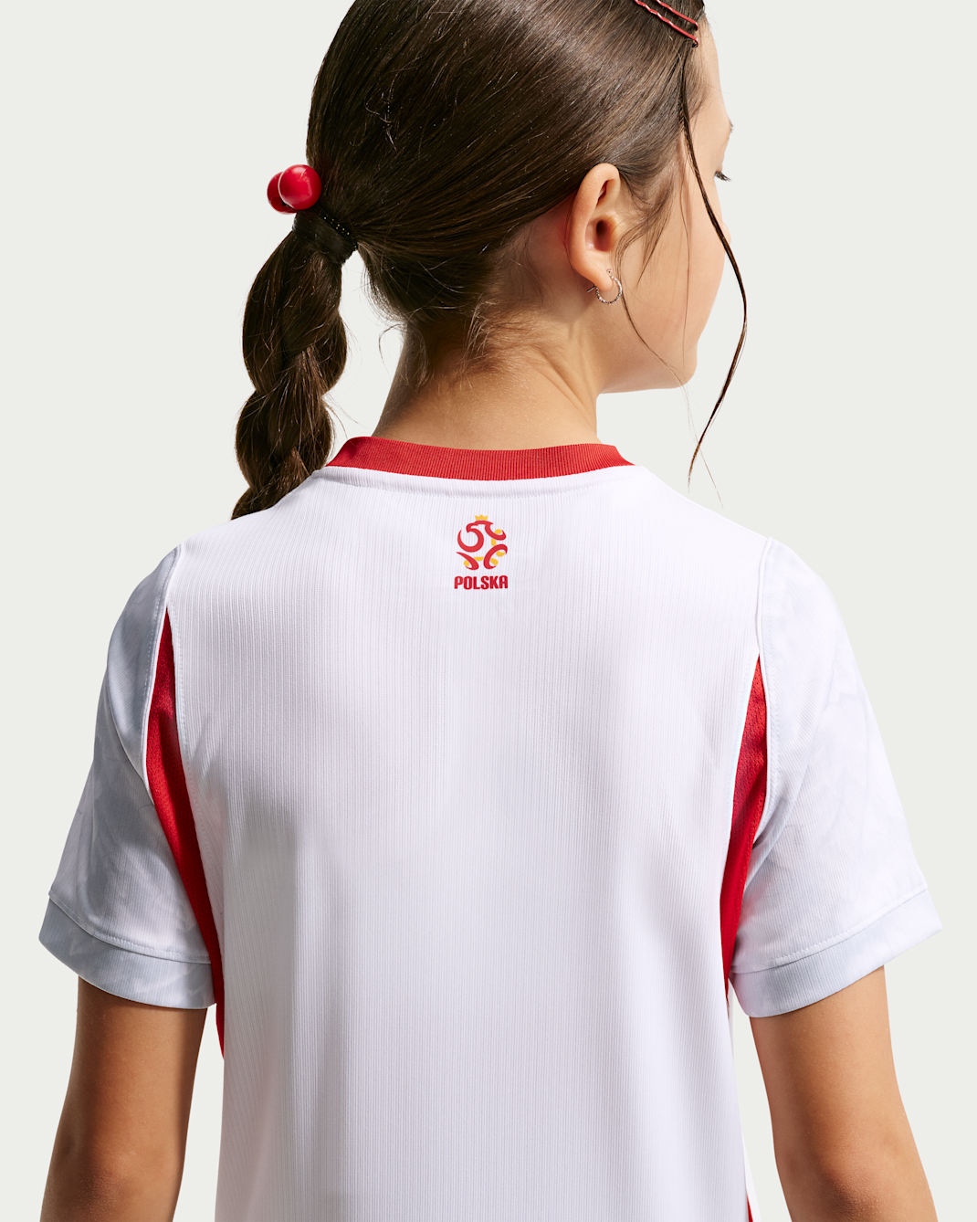 Poland 2026 Stadium Home Big Kids' Nike Dri-FIT Soccer Replica Jersey