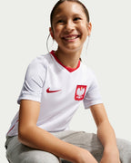 Poland 2026 Stadium Home Big Kids' Nike Dri-FIT Soccer Replica Jersey