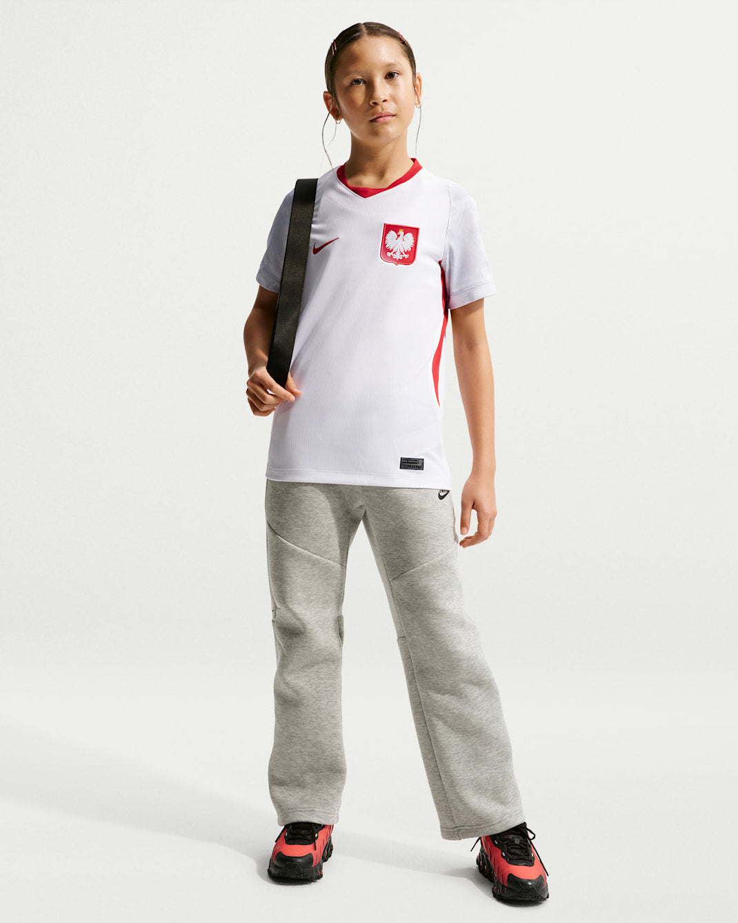 Poland 2026 Stadium Home Big Kids' Nike Dri-FIT Soccer Replica Jersey