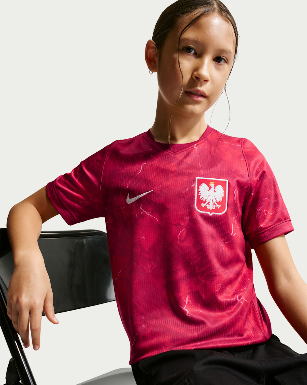 Poland 2026 Stadium Away Big Kids' Nike Dri-FIT Soccer Replica Jersey