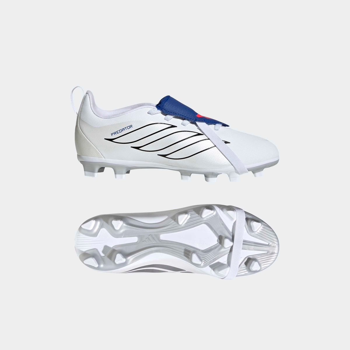 adidas Predator Club Fold-Over Tongue Elastic Laces Firm Ground/Multi Ground Soccer Cleats Kids