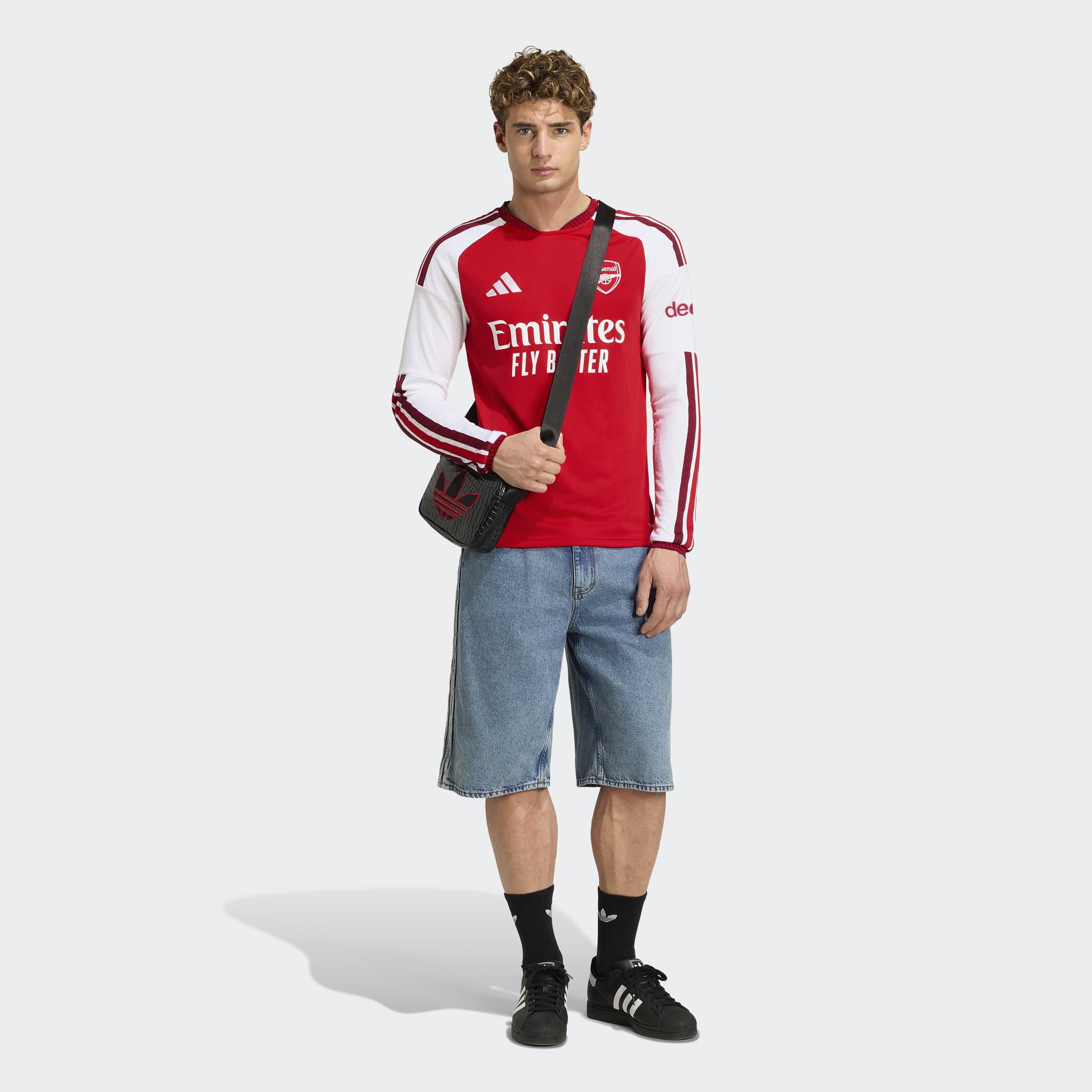  Arsenal バーガンディ　ストライプ シャツ 新品　XXL adidas Arsenal FC 26/27 Home Long Sleeve Jersey – FC Soccer