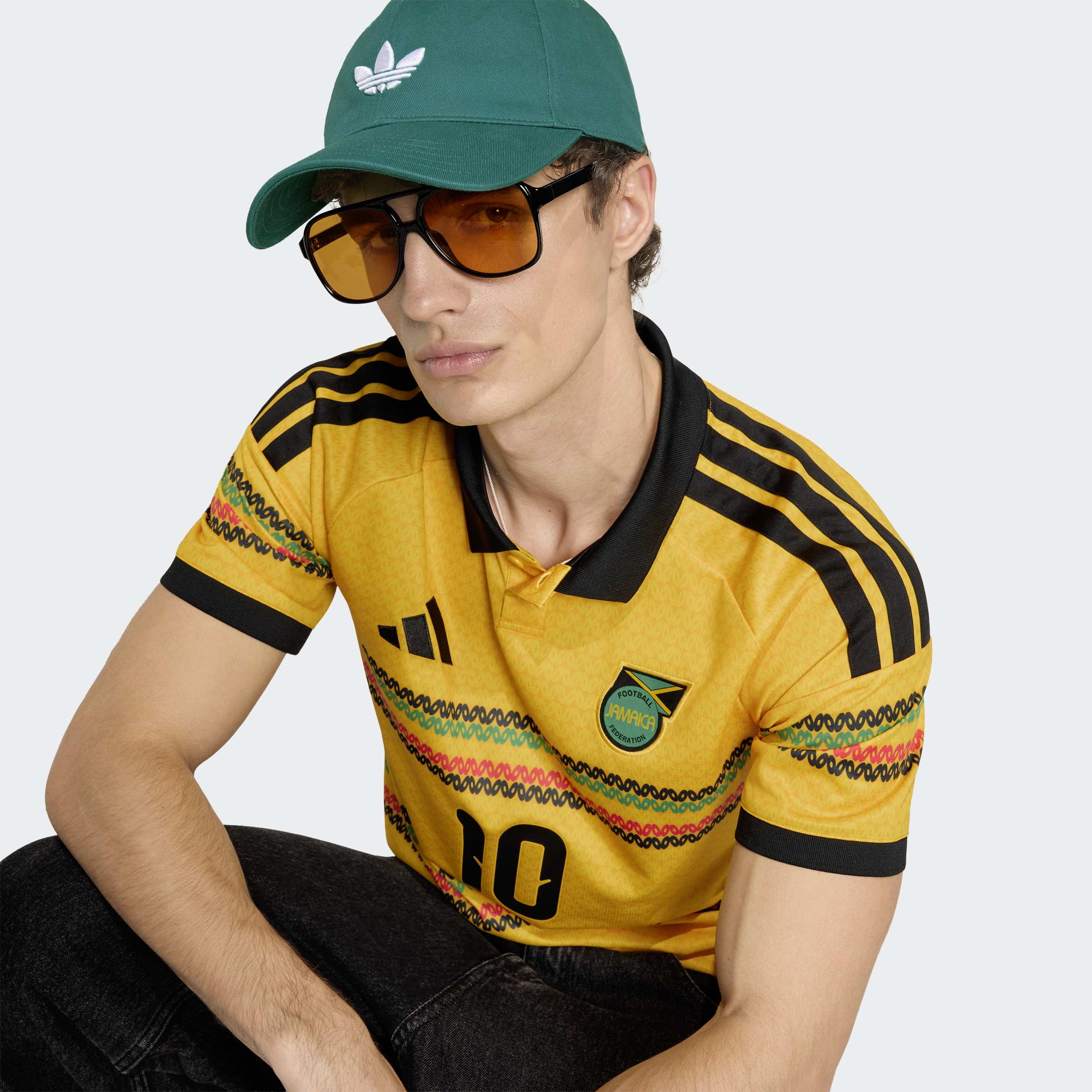 adidas Jamaica 26 x Bob Marley Home Marley 10 Jersey