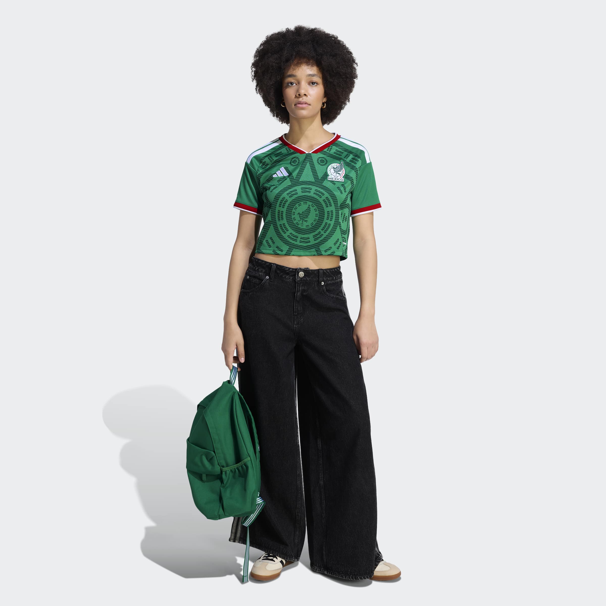 adidas Mexico 26 Home Cropped Women's Jersey