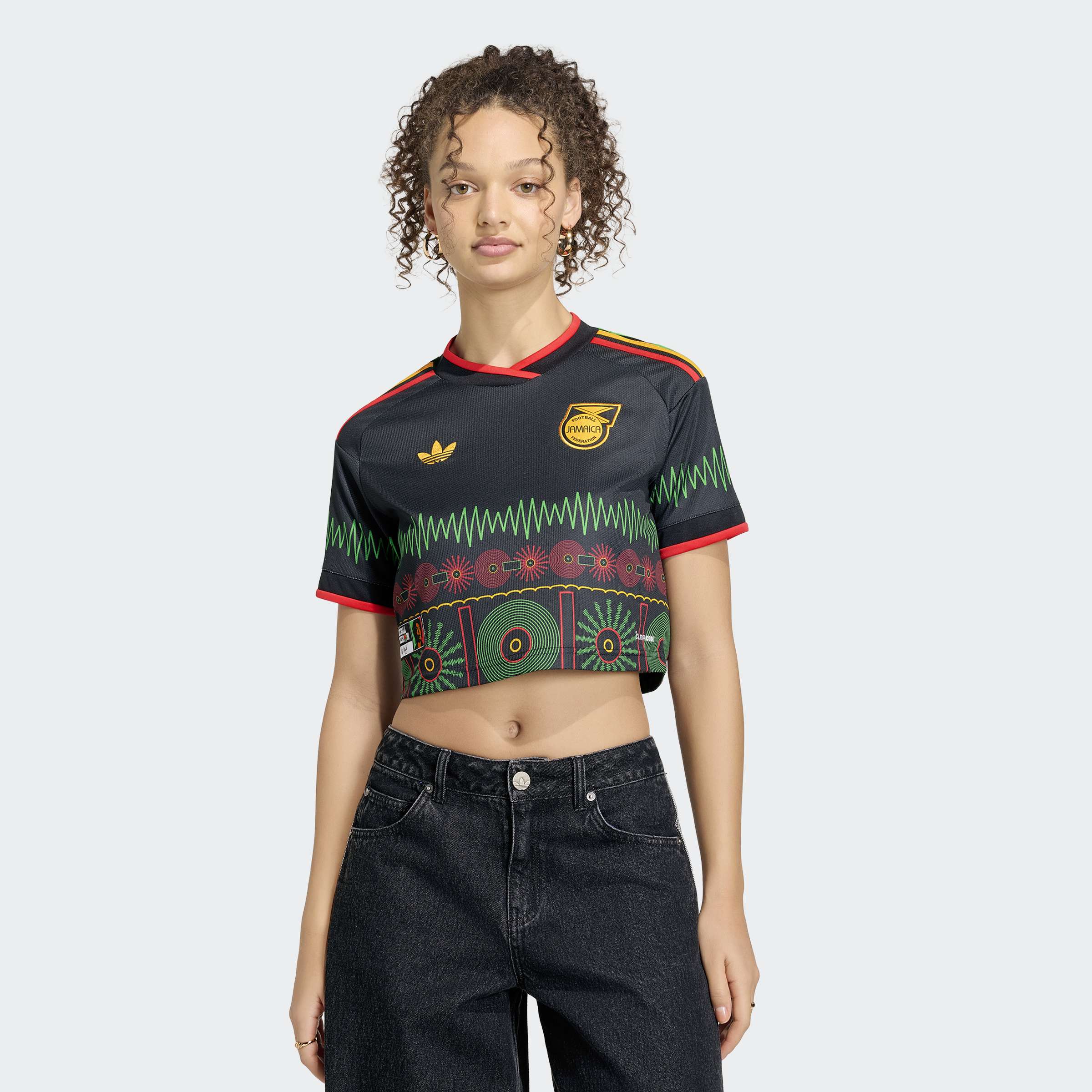 adidas Jamaica 26 x Bob Marley Away Cropped Jersey Women's