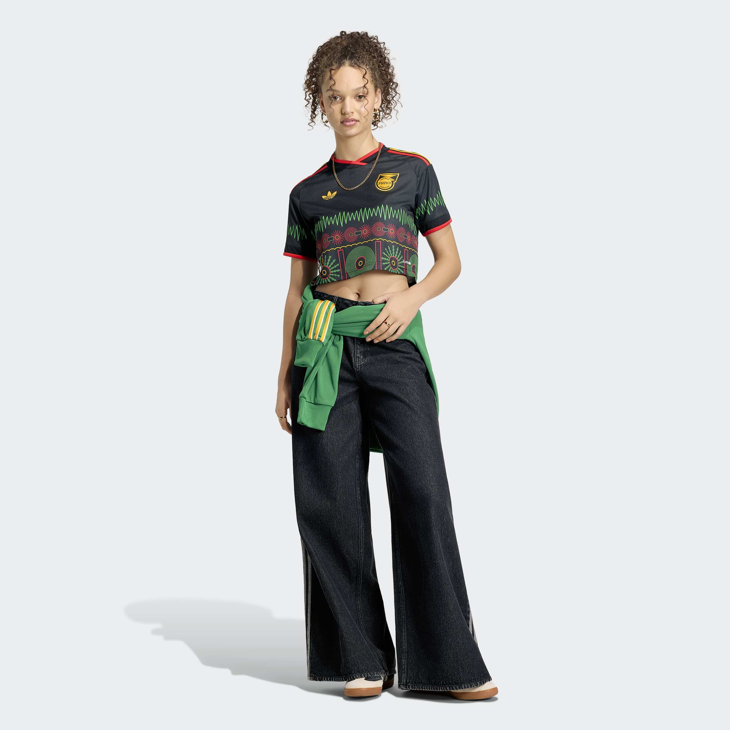 adidas Jamaica 26 x Bob Marley Away Cropped Jersey Women's