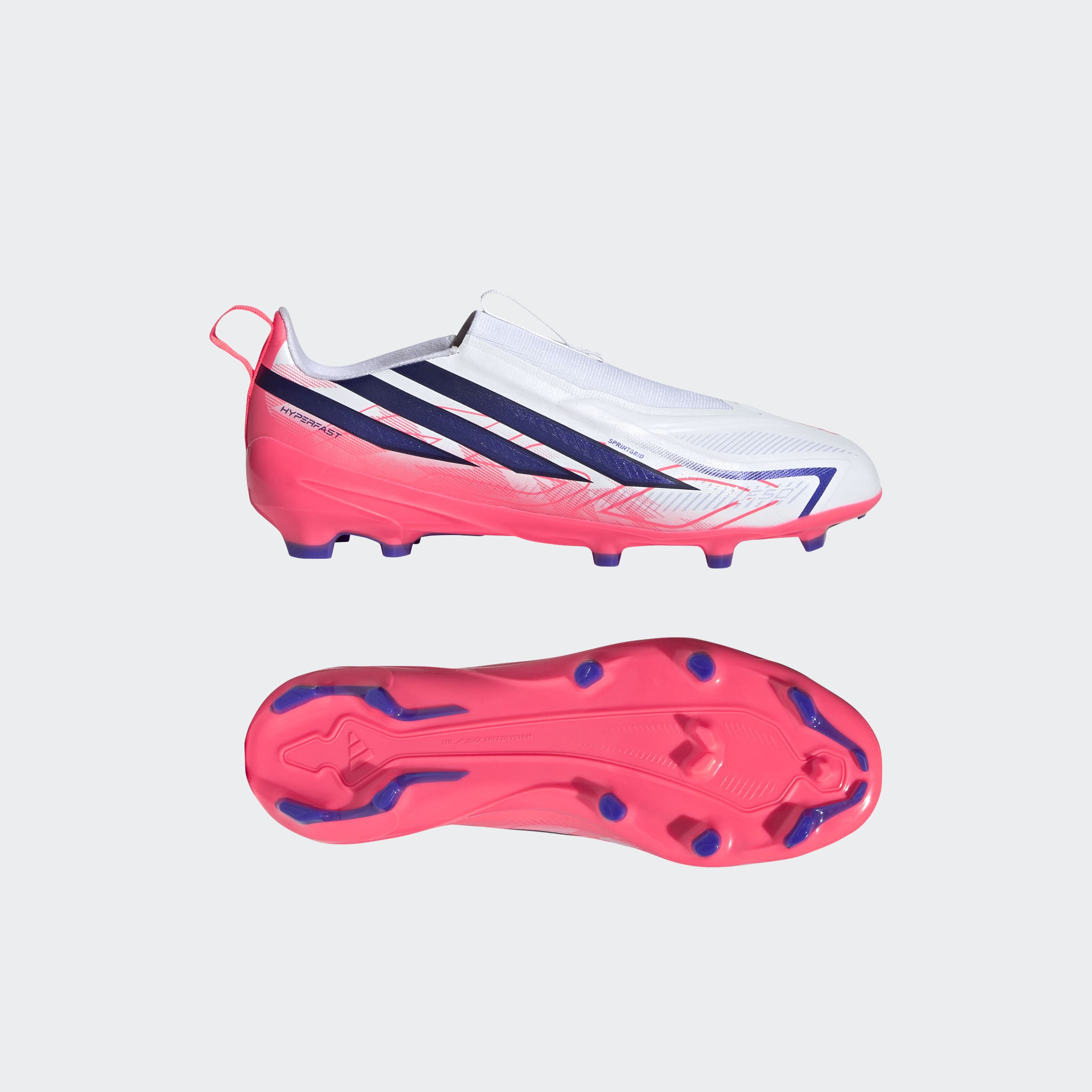 adidas F50 Hyperfast League Laceless Firm Ground Football Boots Kids