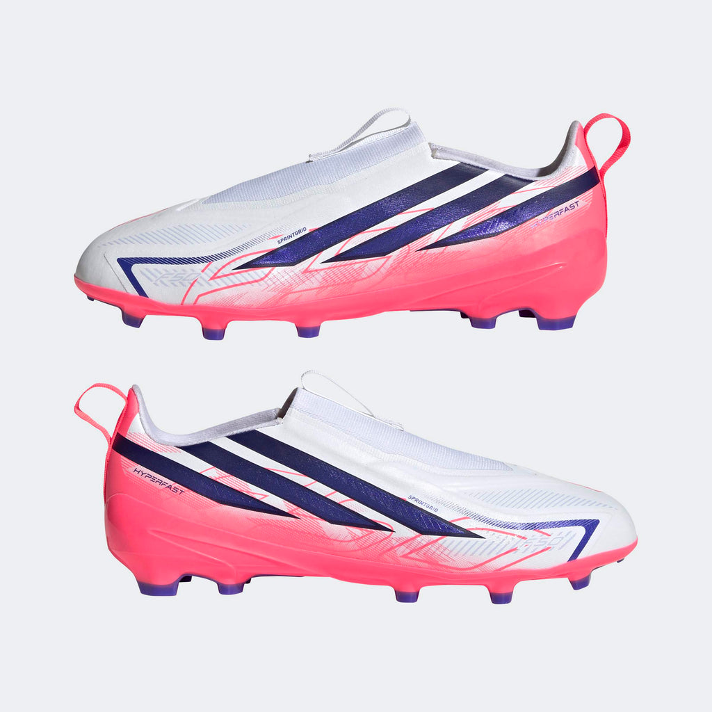 adidas F50 Hyperfast League Laceless Firm Ground Football Boots Kids