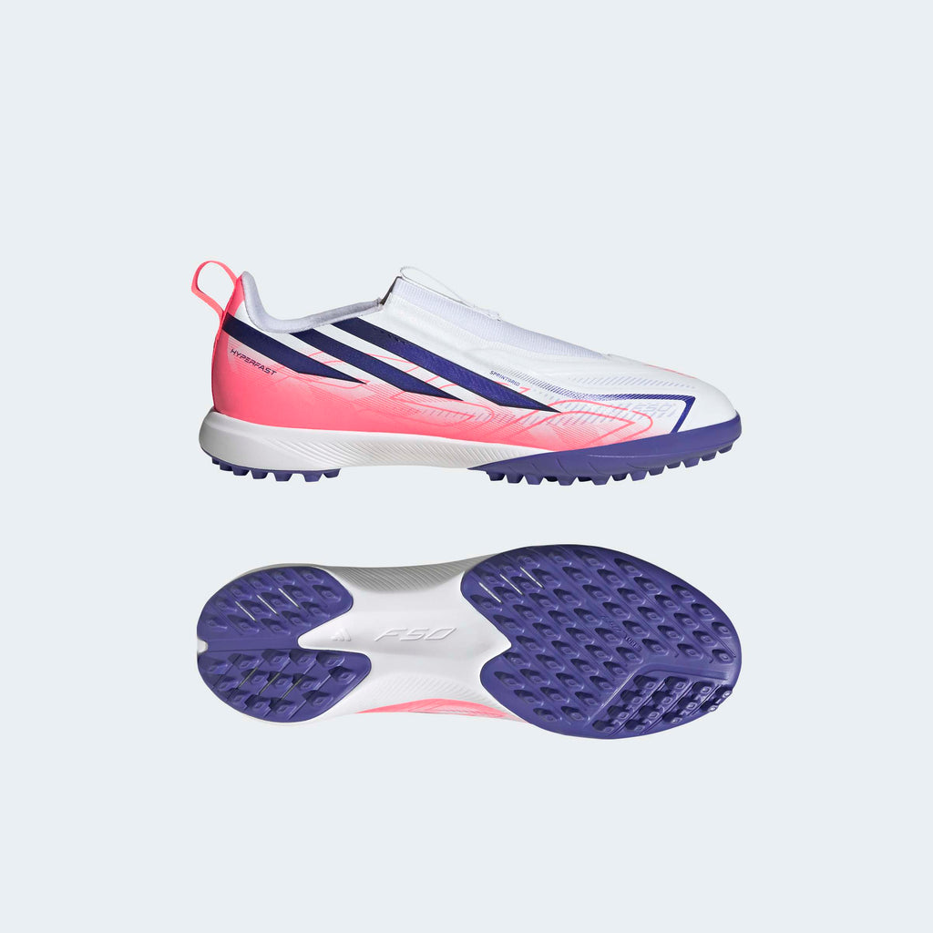 adidas F50 HYPERFAST LEAGUE Laceless Turf Soccer Shoes Kids