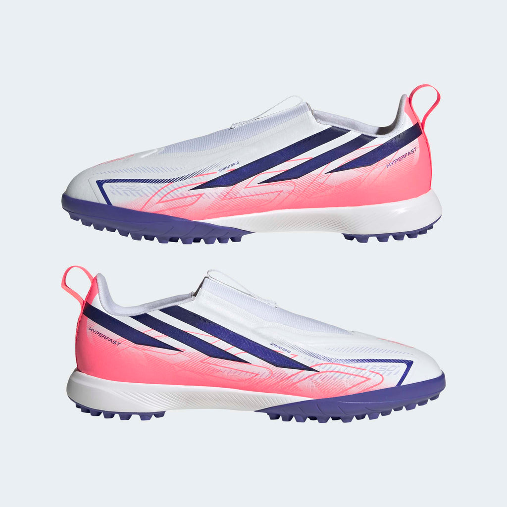 adidas F50 HYPERFAST LEAGUE Laceless Turf Soccer Shoes Kids