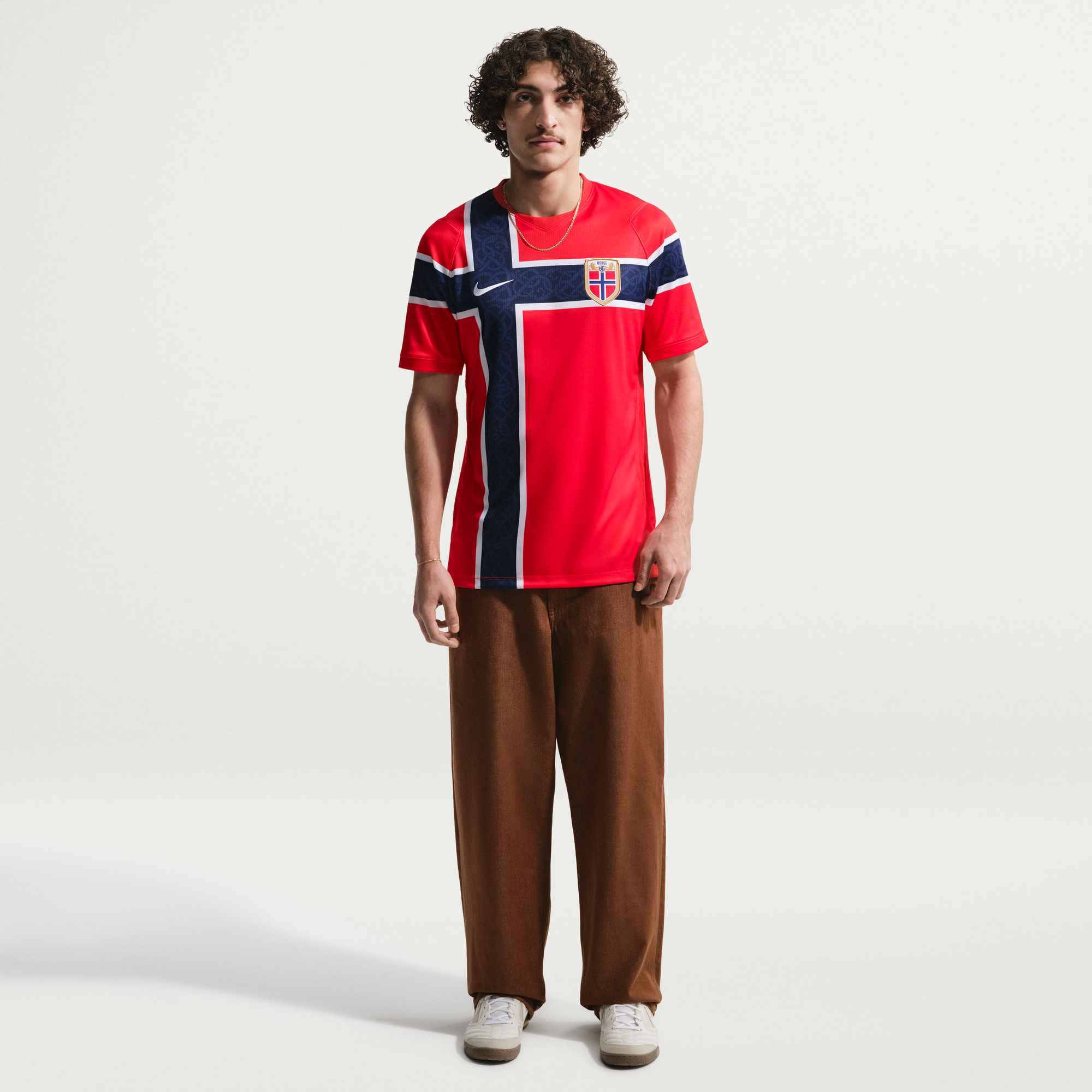 Norway 2026 Stadium Home Men's Nike Dri-FIT Soccer Replica Jersey