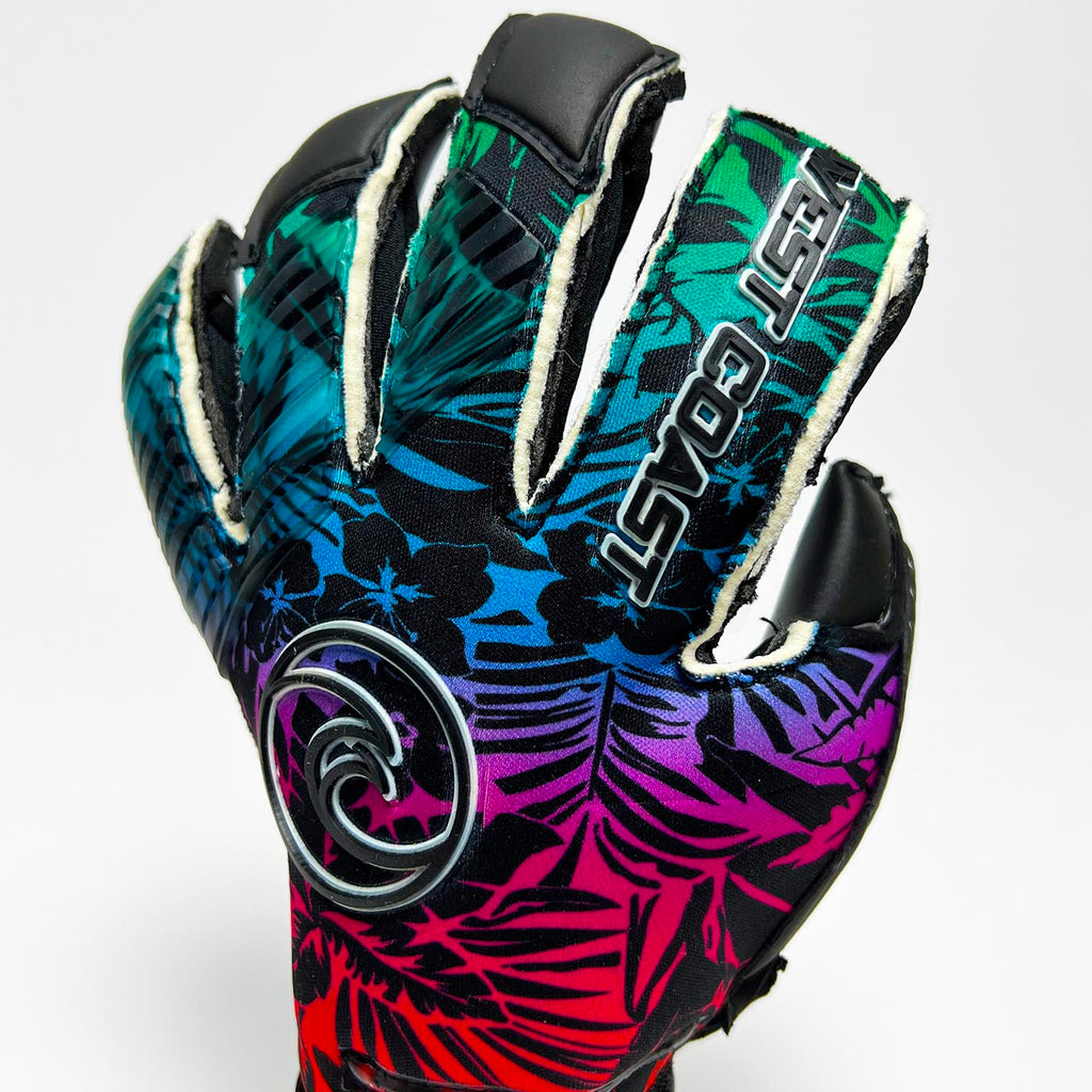 West Coast HELIX ™ Aloha Black Goalkeeper Gloves
