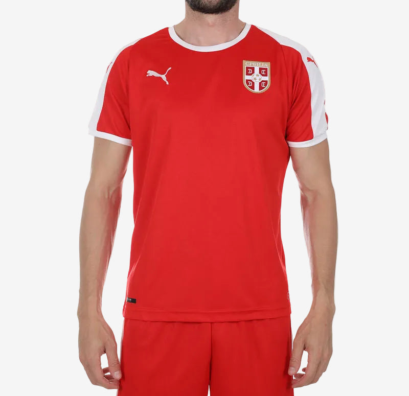 PUMA Serbia 2018/19 Home Men's Soccer Jersey