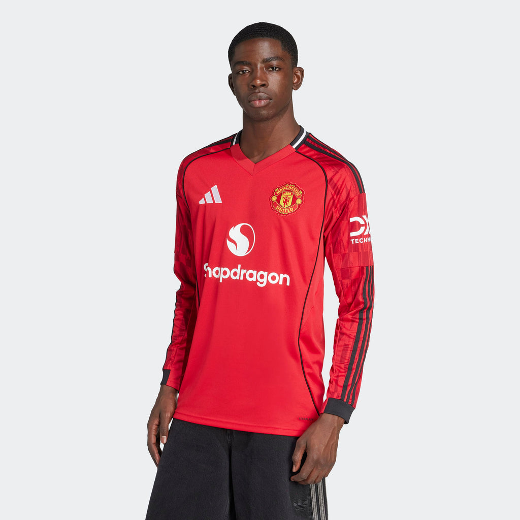 adidas Manchester United 25/26 Long Sleeve Home Jersey