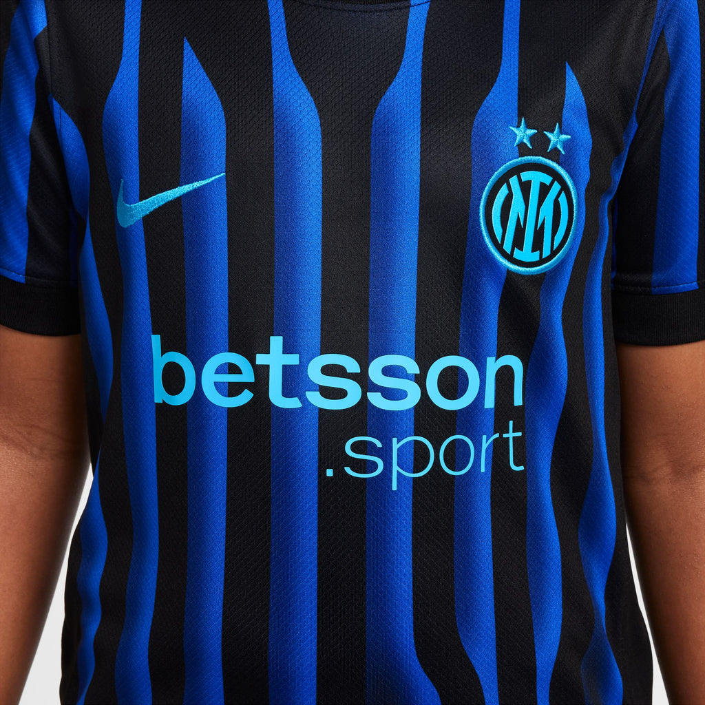 Inter Milan 2025/26 Stadium Home Big Kids' Nike Dri-FIT Replica Jersey