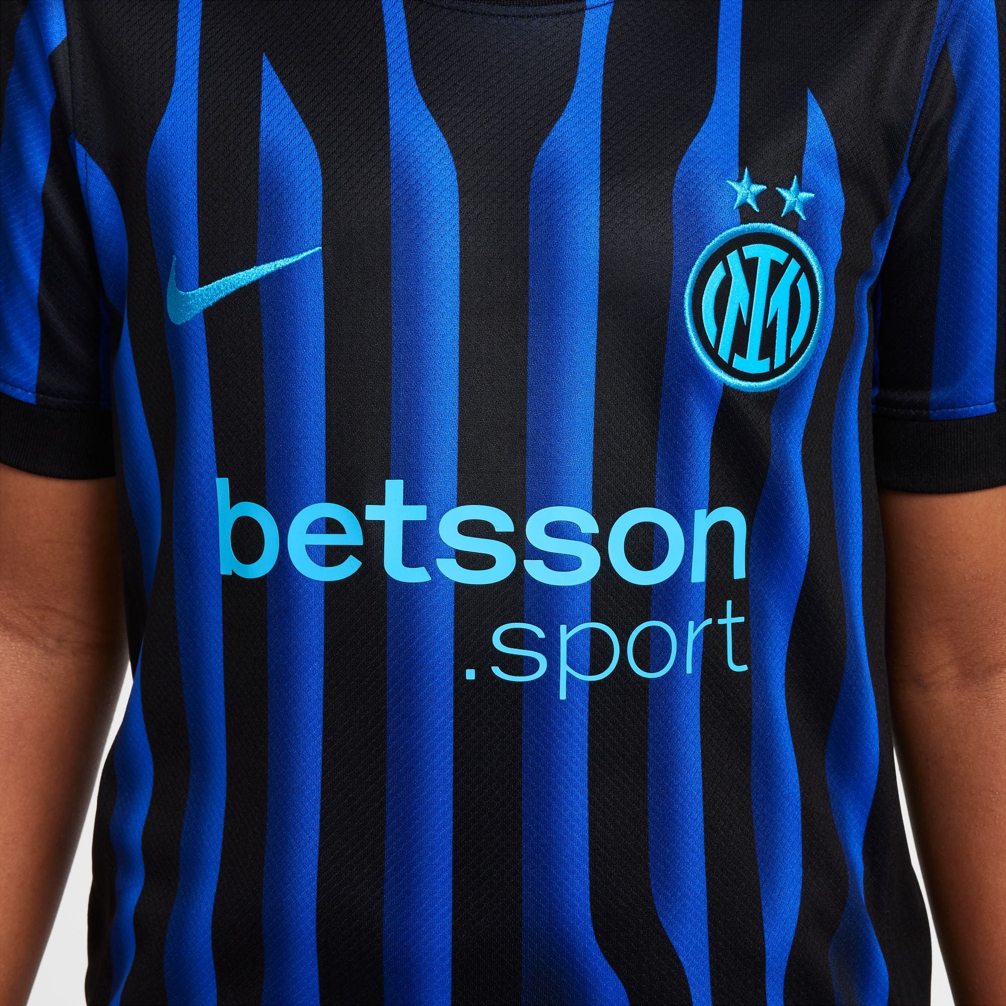Inter Milan 2025/26 Stadium Home Big Kids' Nike Dri-FIT Replica Jersey