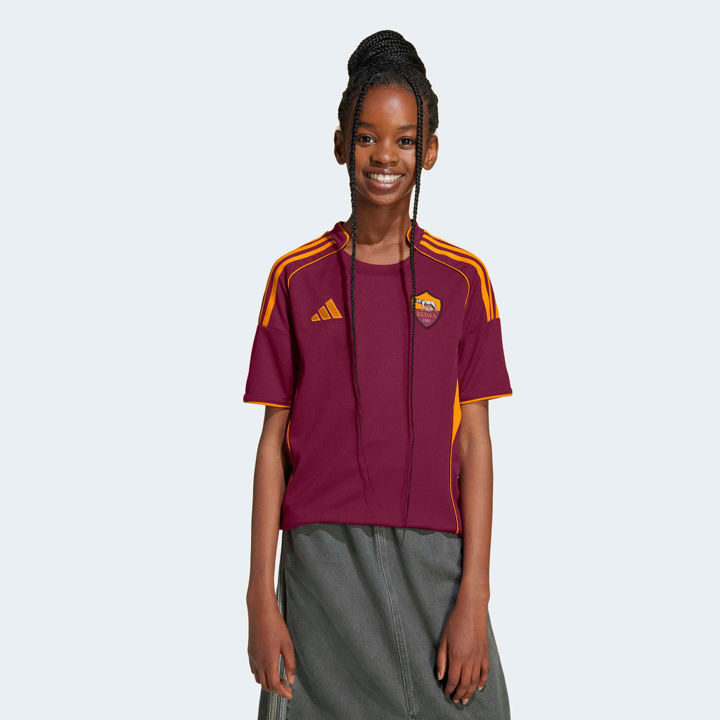 Is5846 adidas AS Roma 25/26 Home Jersey Kids – FC Soccer