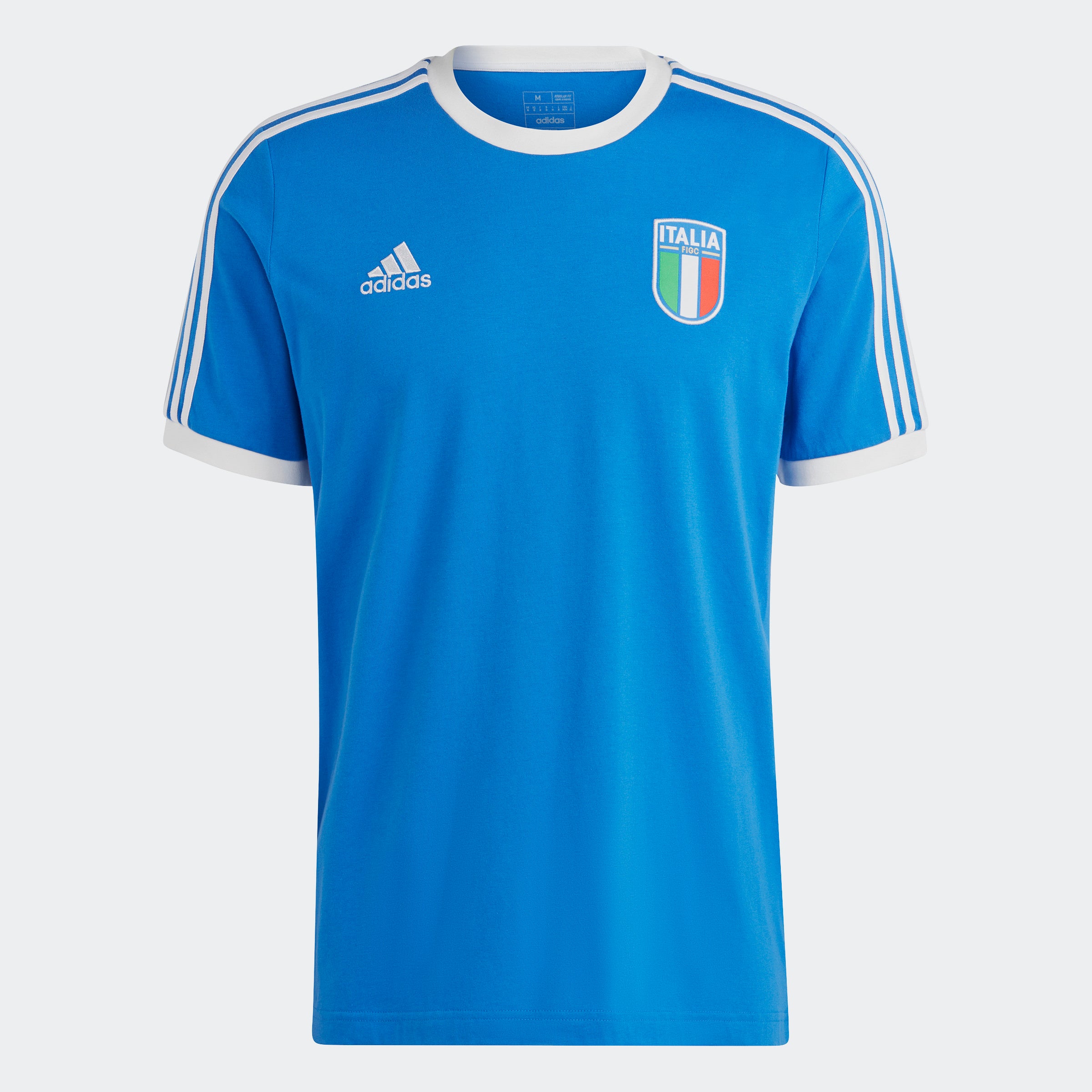adidas Italy 3 Stripe T-Shirt