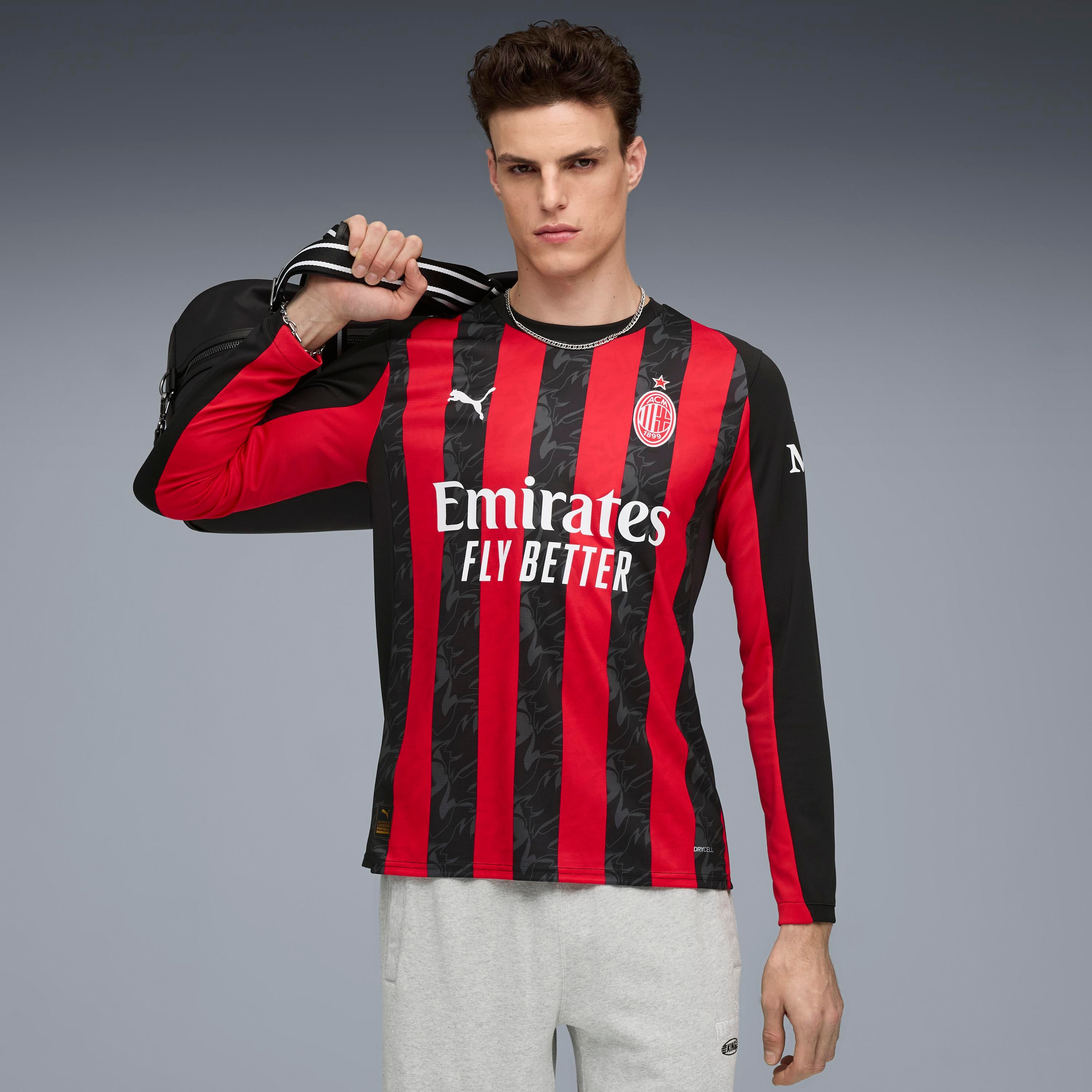 PUMA AC Milan 25/26 Long Sleeve Home Men's Soccer Jersey – FC Soccer