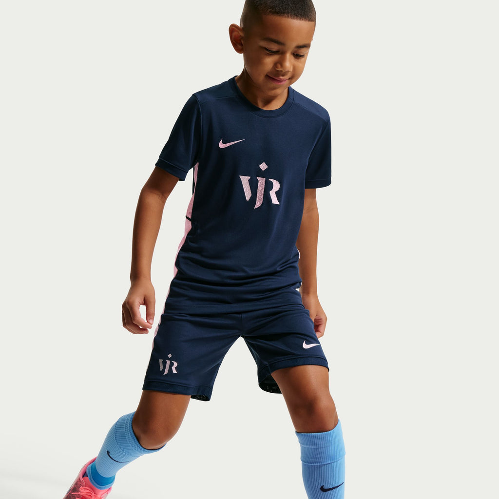 Vini Jr. Academy Big Kids' Nike Dri-FIT Short-Sleeve Top