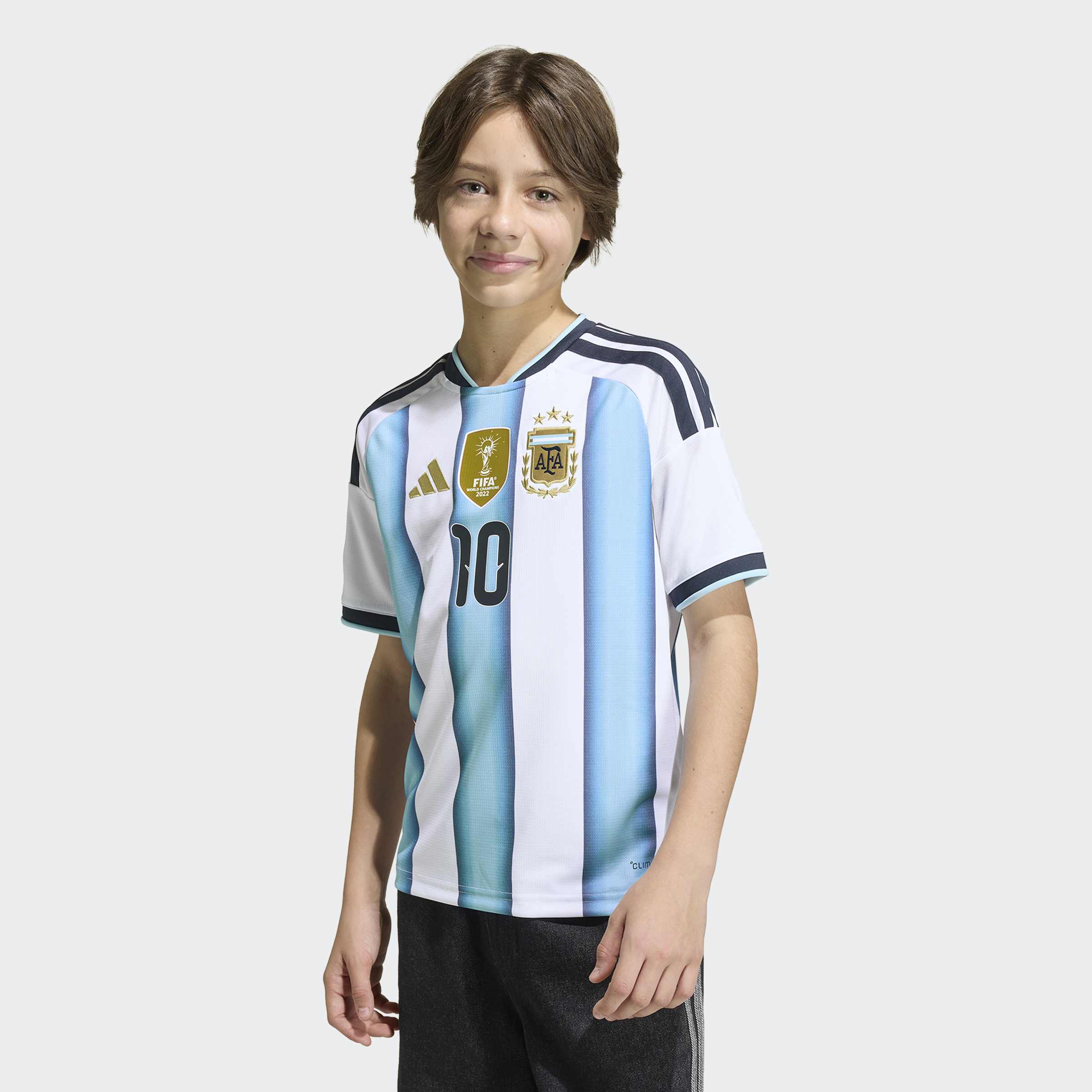 adidas Argentina 26 Home Replica Messi Kids Jersey