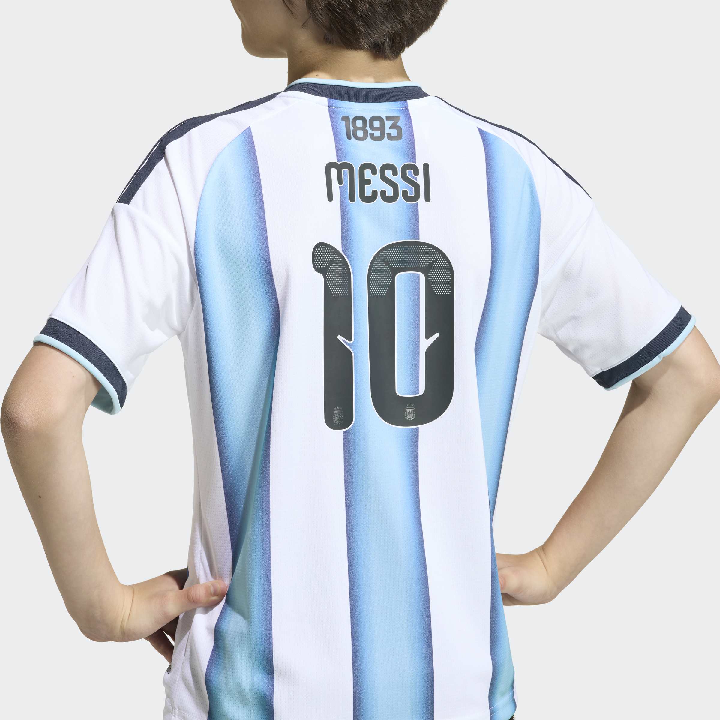 adidas Argentina 26 Home Replica Messi Kids Jersey