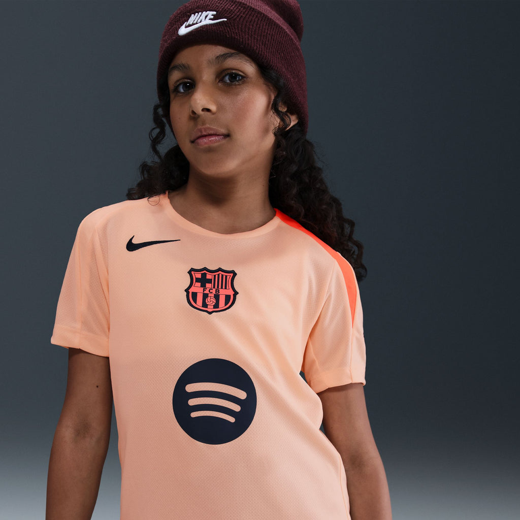FC Barcelona Strike Third Big Kids' Nike Dri-FIT Total 90 Knit Top