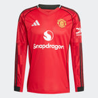 adidas Manchester United 25/26 Long Sleeve Home Jersey