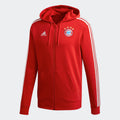 adidas FC Bayern 3-Stripes Full-Zip Hoodie