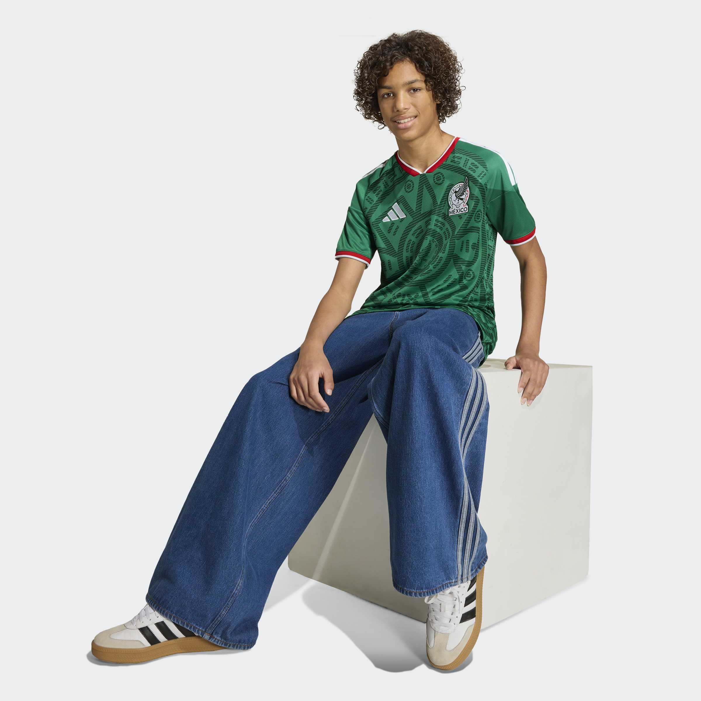 adidas Mexico 26 Home Kids Jersey