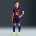 FC Barcelona 2025/26 Stadium Home Little Kids' Nike Replica 3-Piece Kit